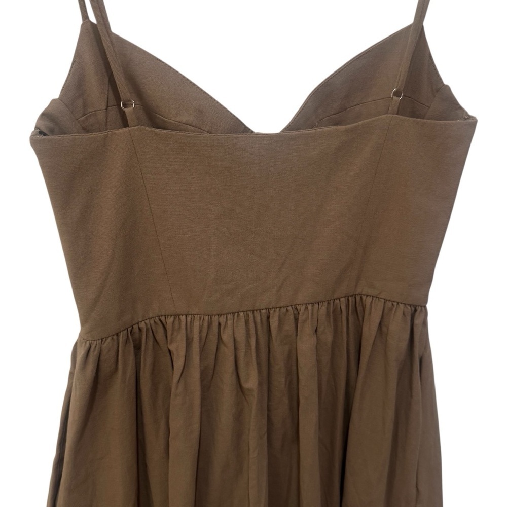 NEW Zara Midi Strappy Dress Empire Waist Old Money Garden Party Size‎ XS - Picture 9 of 15